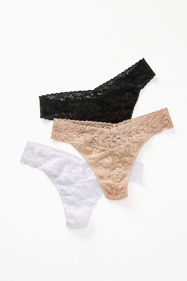 Hanky Panky Original Rise Thongs, Set of Three