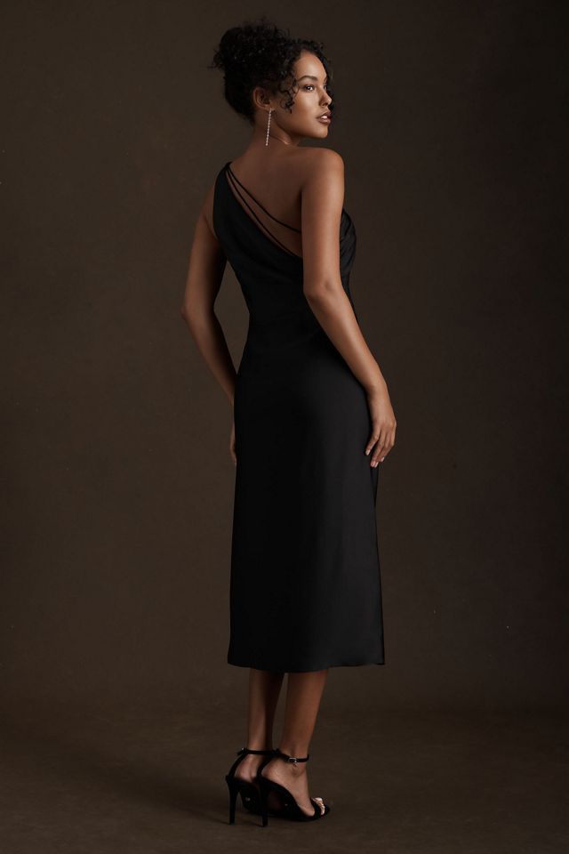 BHLDN by Carly Cushnie Adella One-Shoulder Cutout Sheath Midi Dress #1