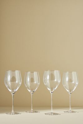 Neo Handcrafted Crystal Wine Glasses, Set of 4