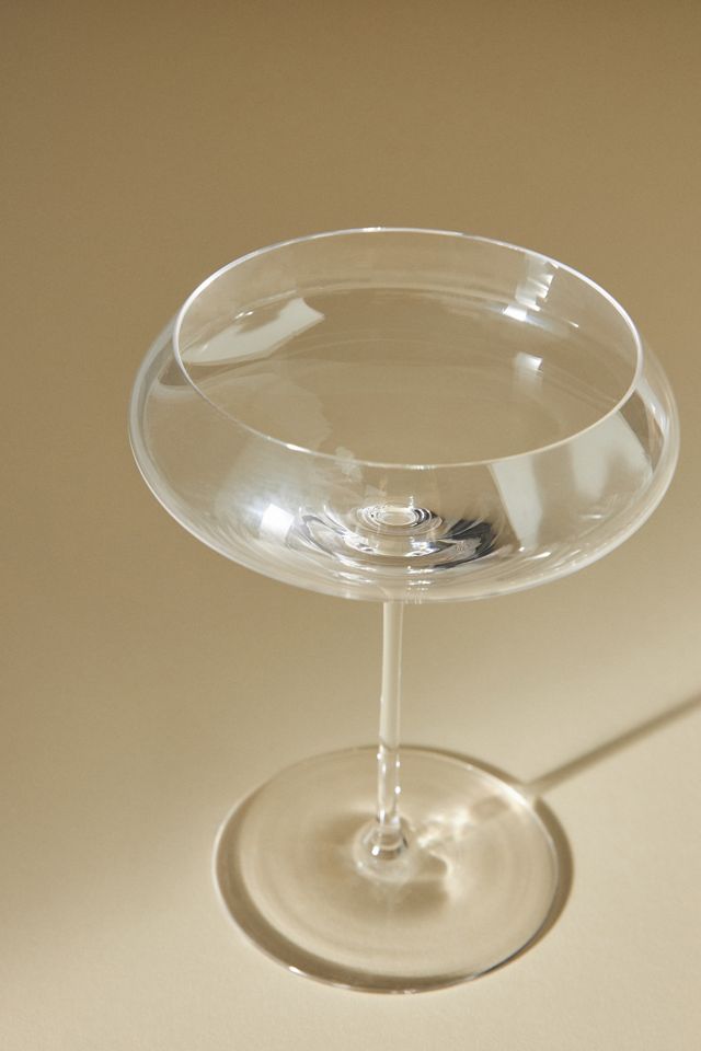 Neo Handcrafted Crystal Coupe Glasses, Set of 4 #2