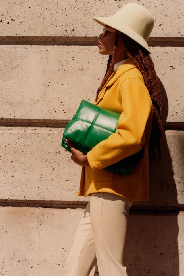 Edison Foldover Puffy Clutch #1