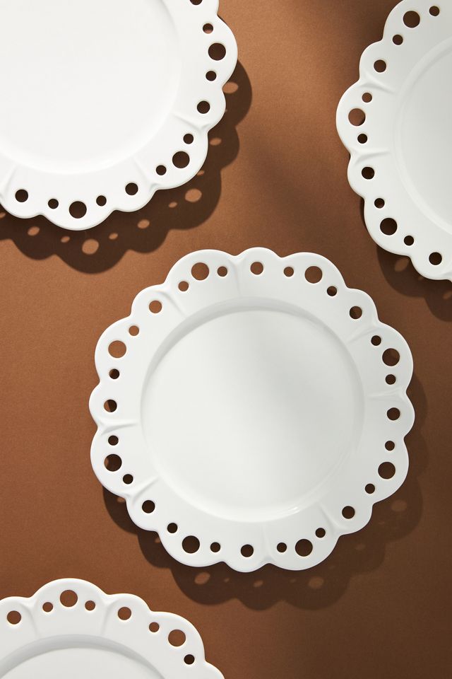 Eyelet Dinner Plates, Set of 4 #1