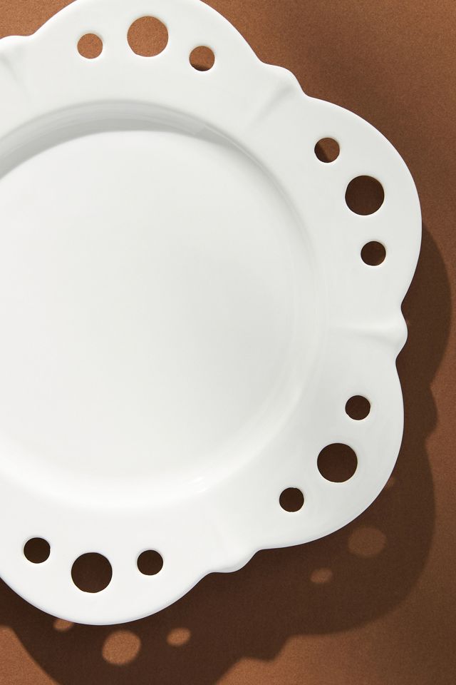 Eyelet Dessert Plates, Set of 4 #2