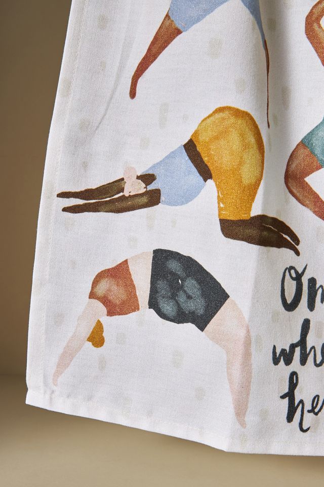 Yoga Dish Towel #1