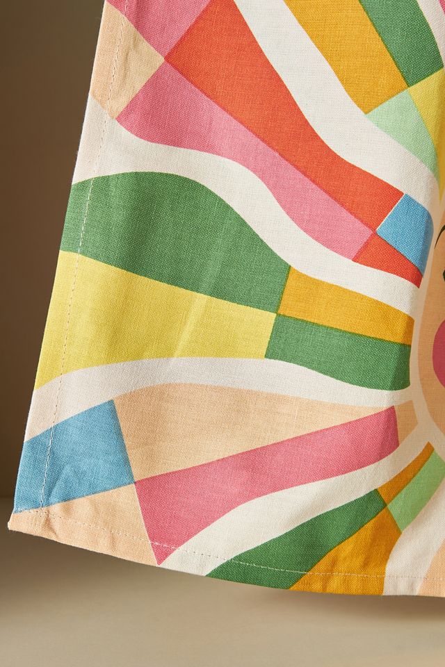 Rainbow Sun Dish Towel #1