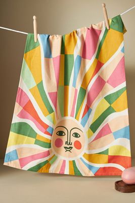 Rainbow Sun Dish Towel
