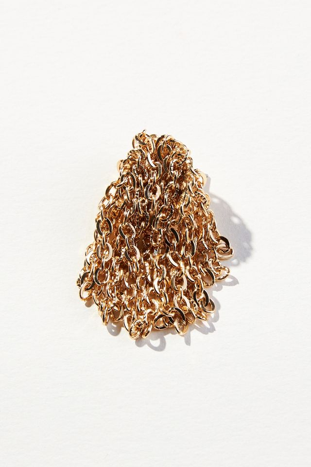 Chain Mesh Earrings #1