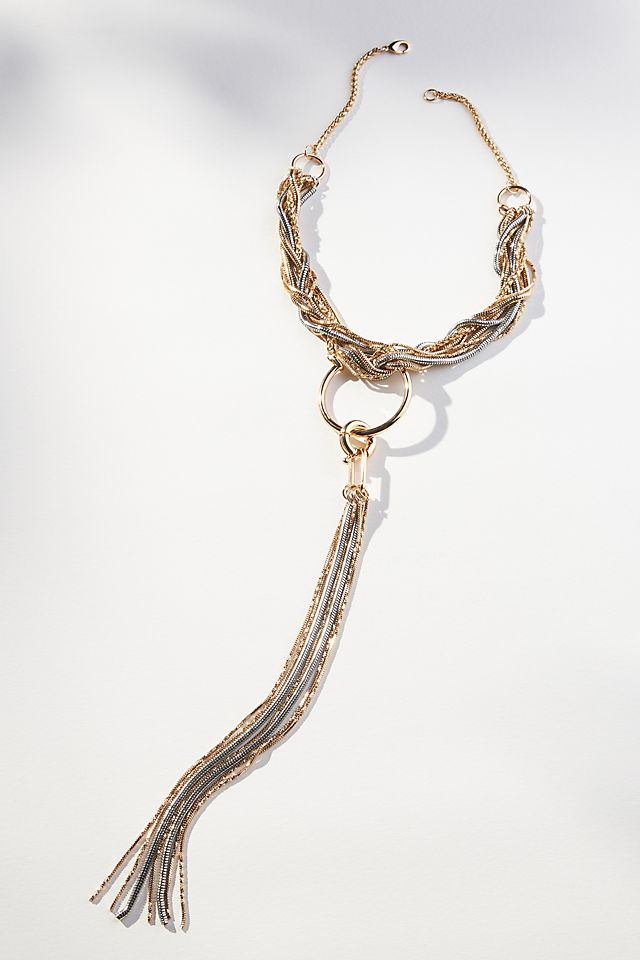 Linked Y-Shaped Necklace | Anthropologie