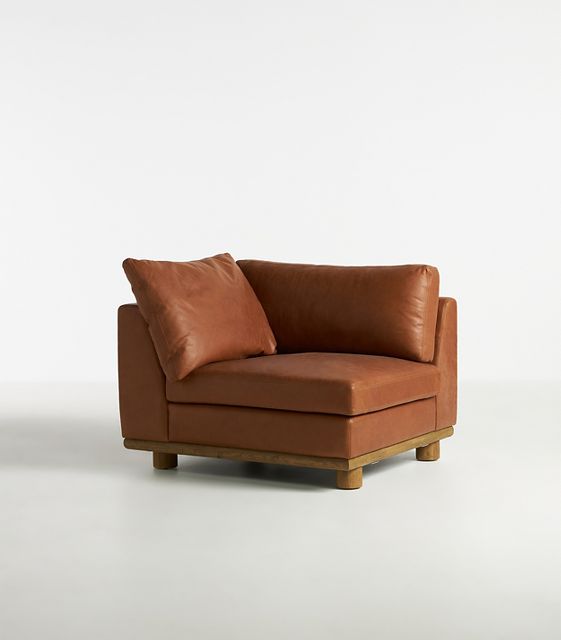 Saguaro Modular Leather One Arm Chair AnthroLiving