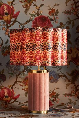 House Of Hackney X Anthropologie Scalloped Lamp Shade In Orange