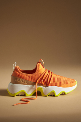 Sorel Kinetic Impact Ii Lace Sneakers In Orange