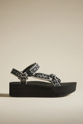 Teva Flatform Universal Sandals In Black