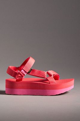 Shop Teva Flatform Universal Sandals In Pink