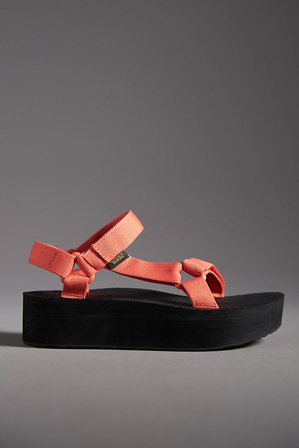 Shop Teva Flatform Universal Sandals In Orange