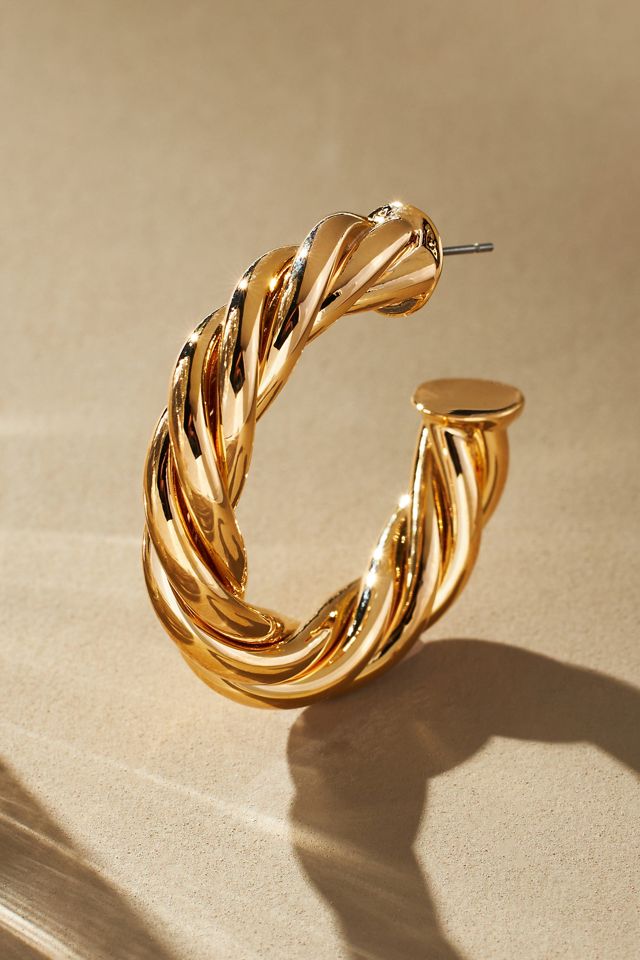 Twisted Hoop Earrings #1