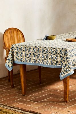 Emerald Florals Tablecloth