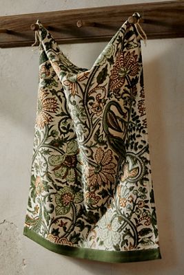 Peacock Floral Dish Towel