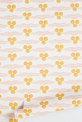 Ottoline Dotted Trio Wallpaper In Yellow