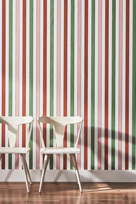 French Stripes Wallpaper | AnthroLiving