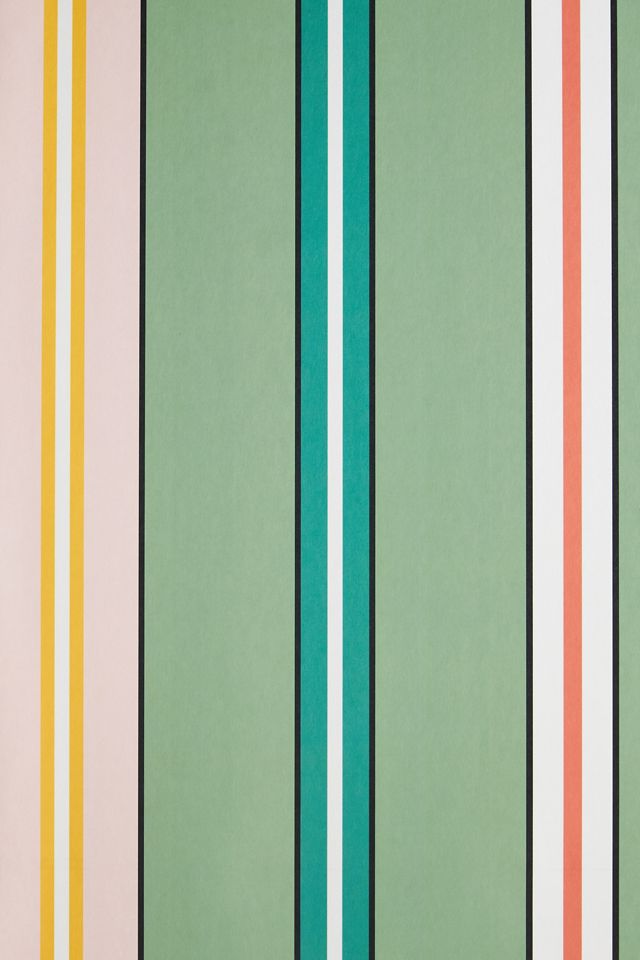 Ottoline Sporty Stripes Striped Blue Wallpaper #1