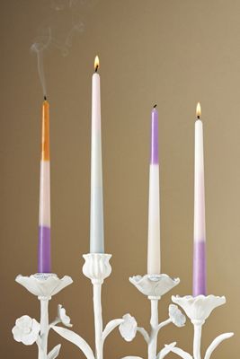 Ombré Taper Candles, Set of 4