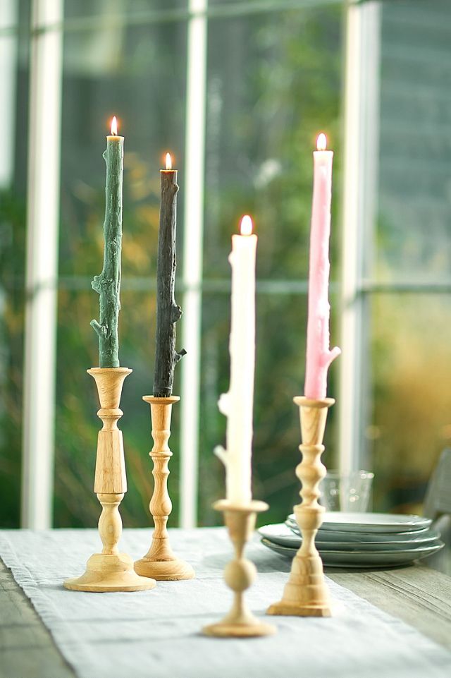 Cedar Stick Candles Set of 2, 12" #3