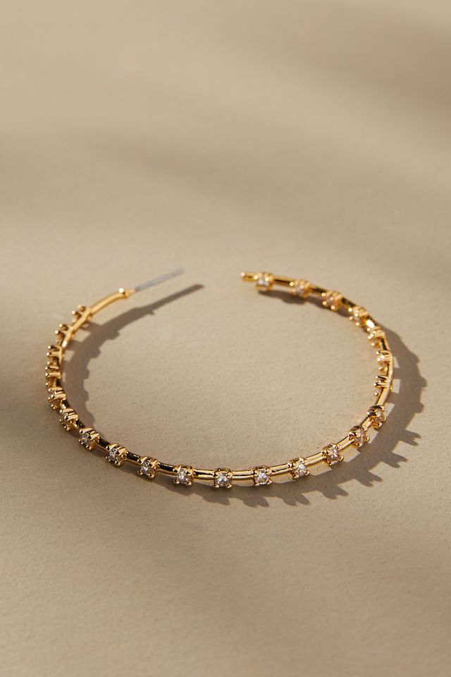 Patterned Pavé Hoops #1