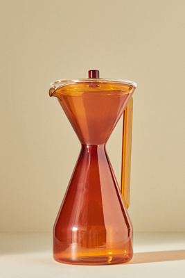 Yield Design Co. Yield Glass Pour Over Carafe In Orange