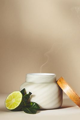 Capri Blue Sandstone Glass Jar Candle