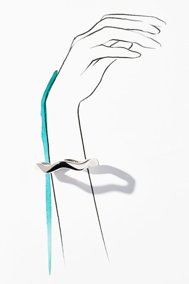 Wavy Bangle Bracelet #3