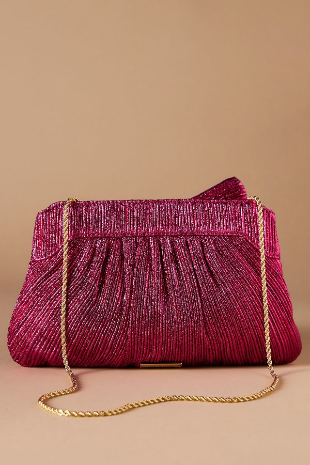 Loeffler Randall Rayne Fuchsia Bow Clutch #1