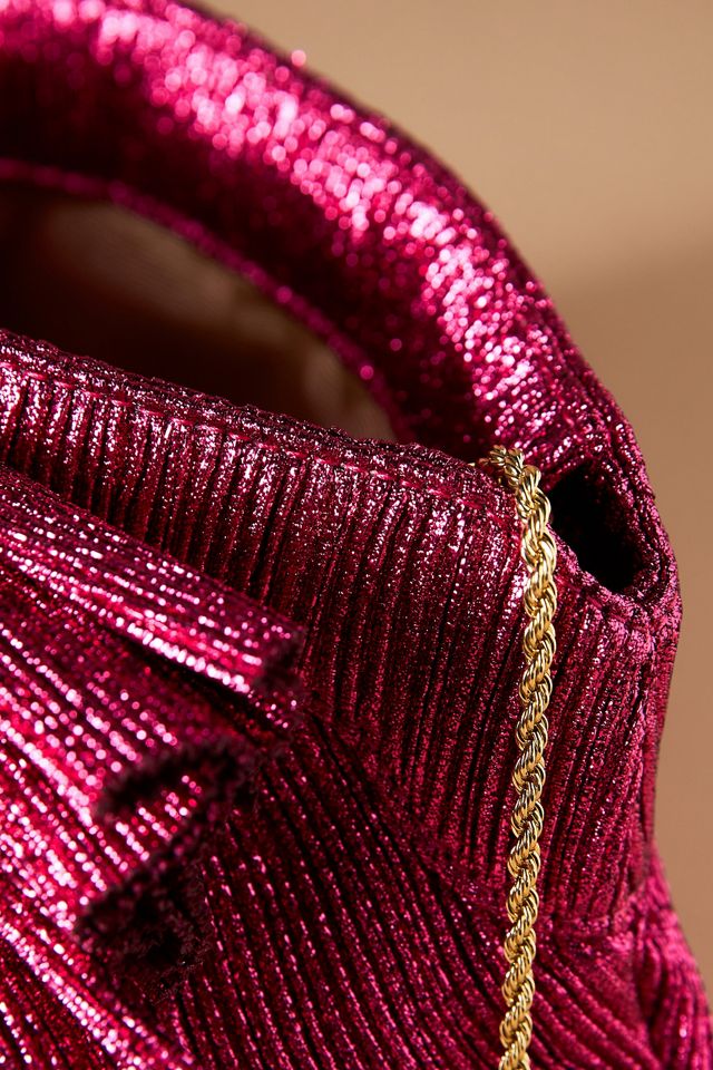 Loeffler Randall Rayne Fuchsia Bow Clutch #2
