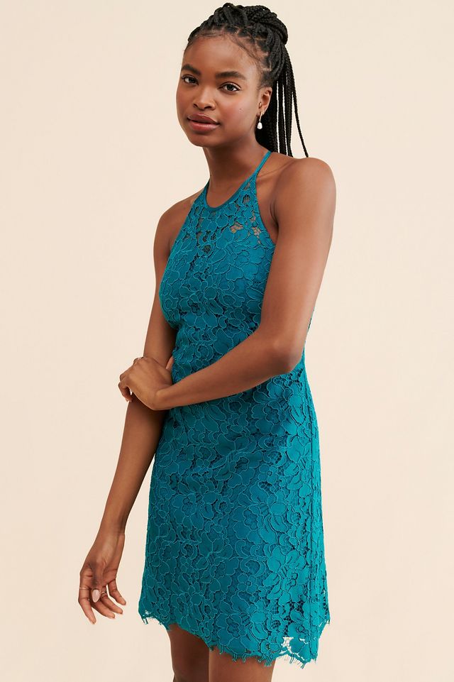 Hollister high neck lace hot sale dress