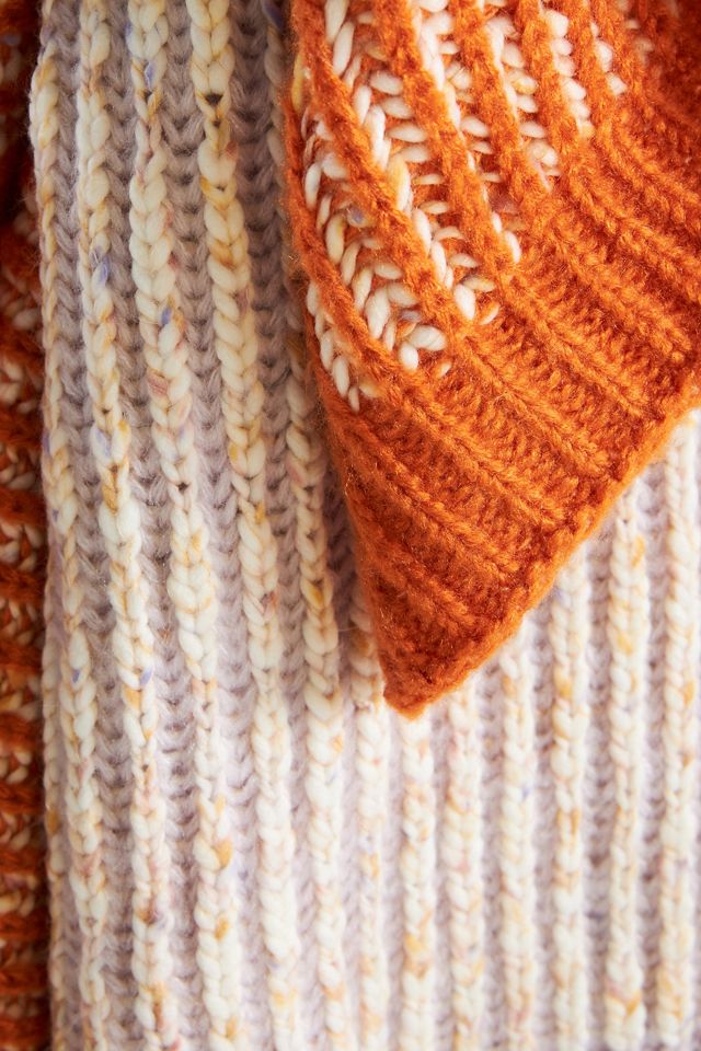 Knit Burrow Throw Blanket #1