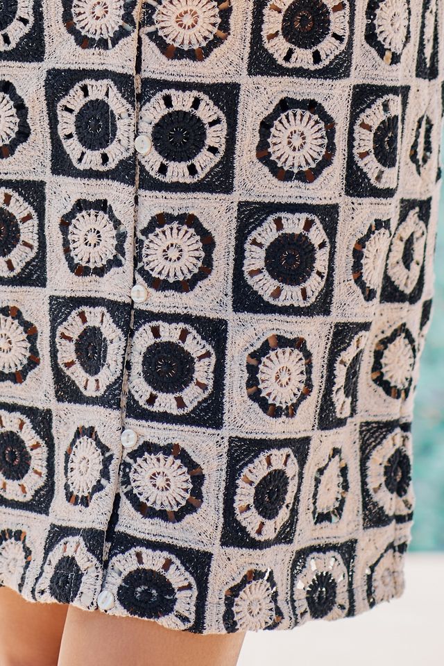 Seafolly Crochet Mini Coverup dress | Anthropologie