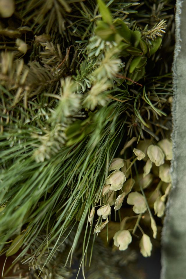 Fresh Noble Fir + Boxwood Wreath #4