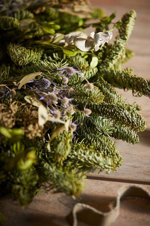 Preserved Fir, Boxwood + Eucalyptus Wreath #4