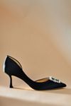 Badgley Mischka Fabia Embellished Satin Pumps in Pink