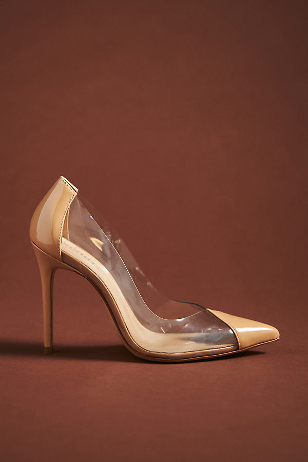 Schutz Women's Cendi Patent Leather High-heel Pumps In Beige