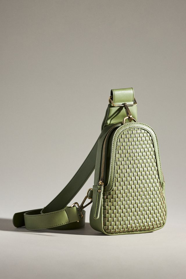 Green sling online bag