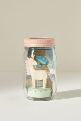 Unicorn Mason Jar Solar Nightlight