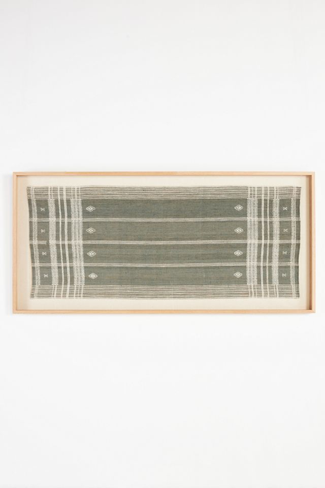 Bhujodi Textile Cornflower Wall Art #1