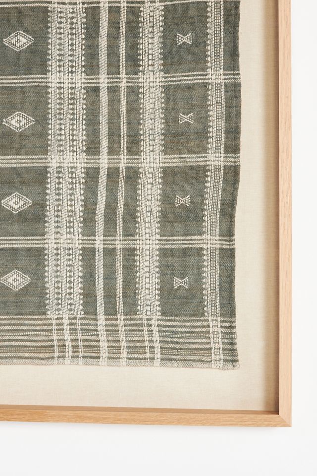 Bhujodi Textile Cornflower Wall Art #2