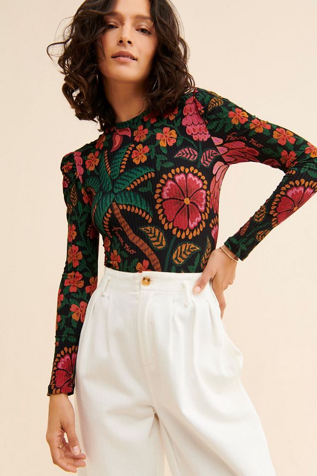 Farm Rio Made In Brazil Bodysuit | Anthropologie