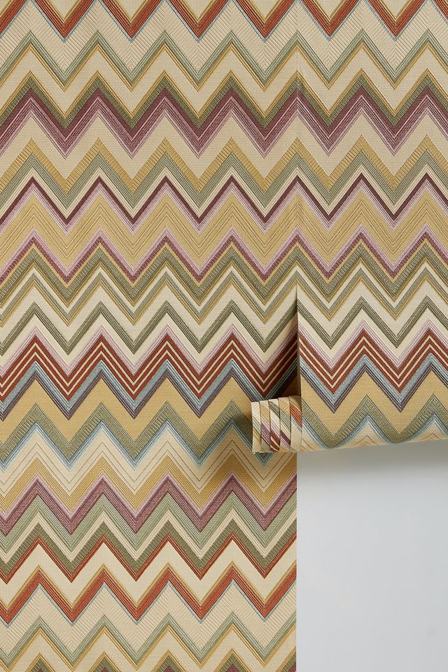 Missoni Happy Zig Zag Geometric Wallpaper #1