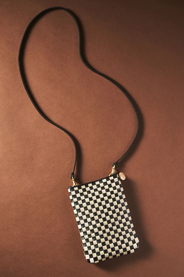 Clare V. Checkered Poche Bag Anthropologie
