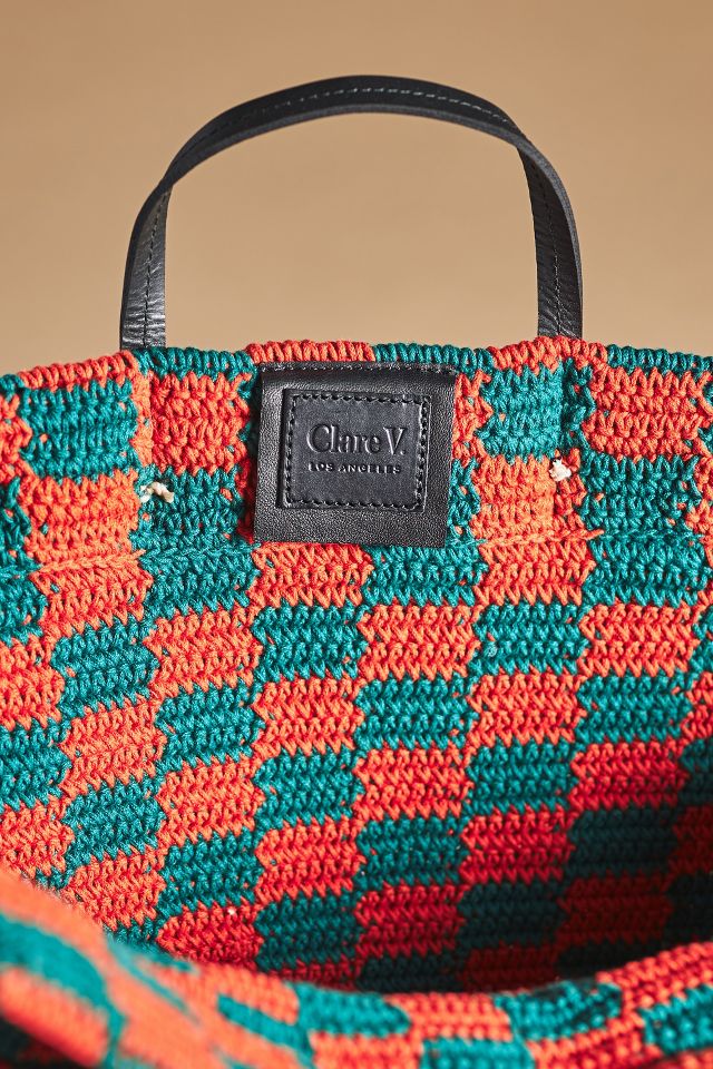 Clare V Sandy Woven Tote also in ivory - SoleAmour