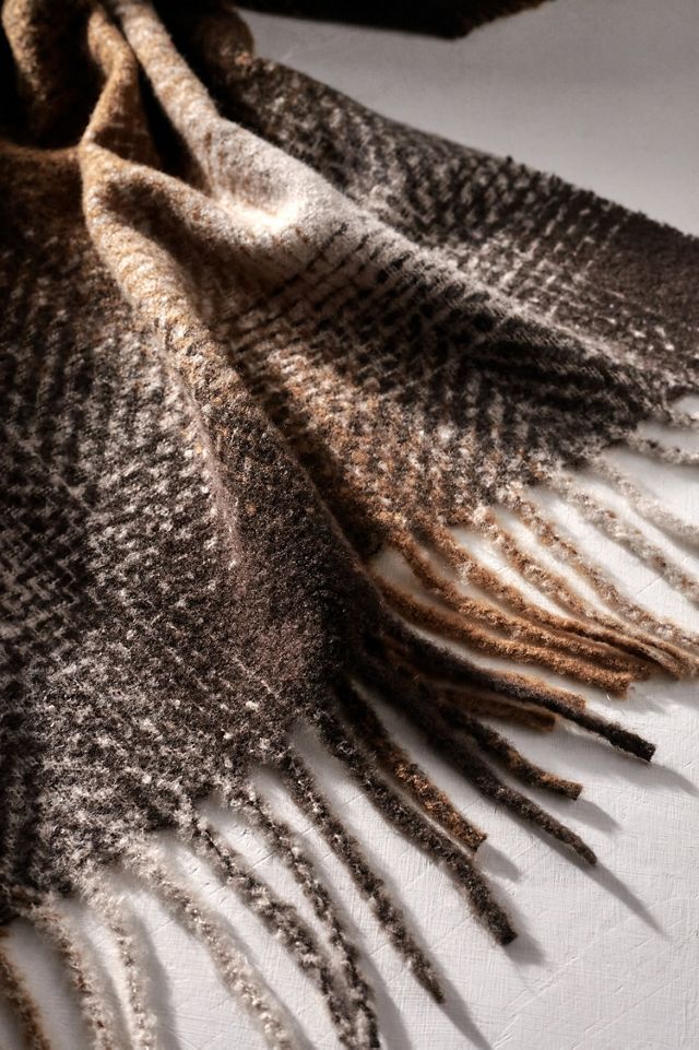 Harvest Plaid Blanket Scarf #3