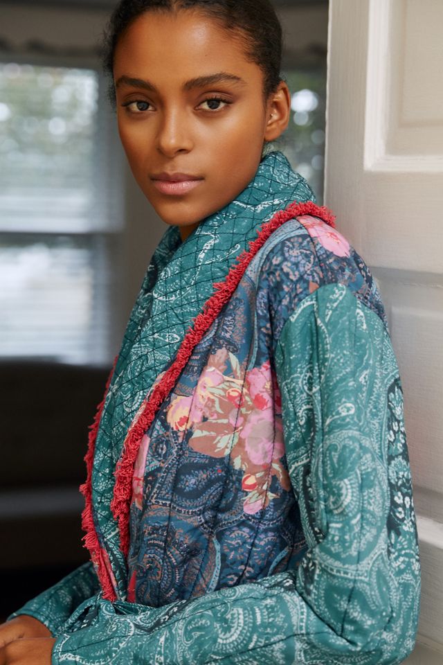 By Anthropologie Quilted Robe #3