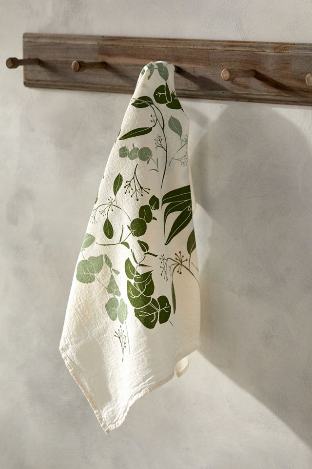 June & December Dish Towel, Eucalyptus #1
